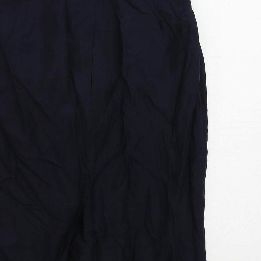 Paul Costelloe Womens Blue Polyester Straight & Pencil Skirt Size 12 Zip
