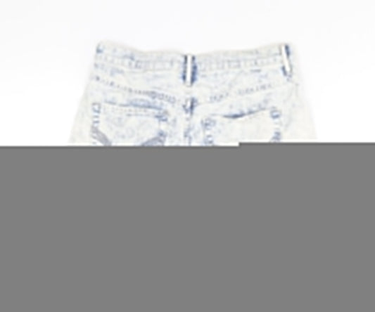 Hollister Womens Blue Cotton Cut-Off Shorts Size 26 in L3 in Regular Zip