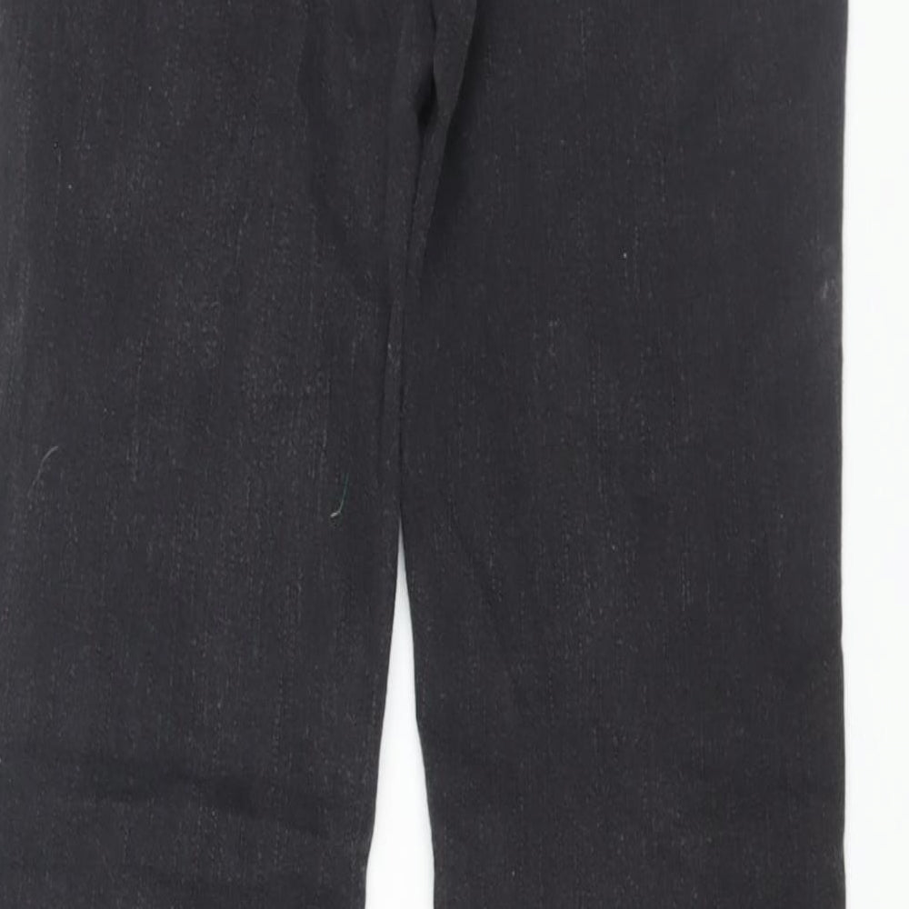 Levi's Womens Black Cotton Tapered Jeans Size 24 in L28 in Regular Zip