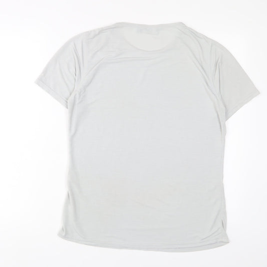 Rohan Womens Grey Polyester Basic T-Shirt Size S Crew Neck