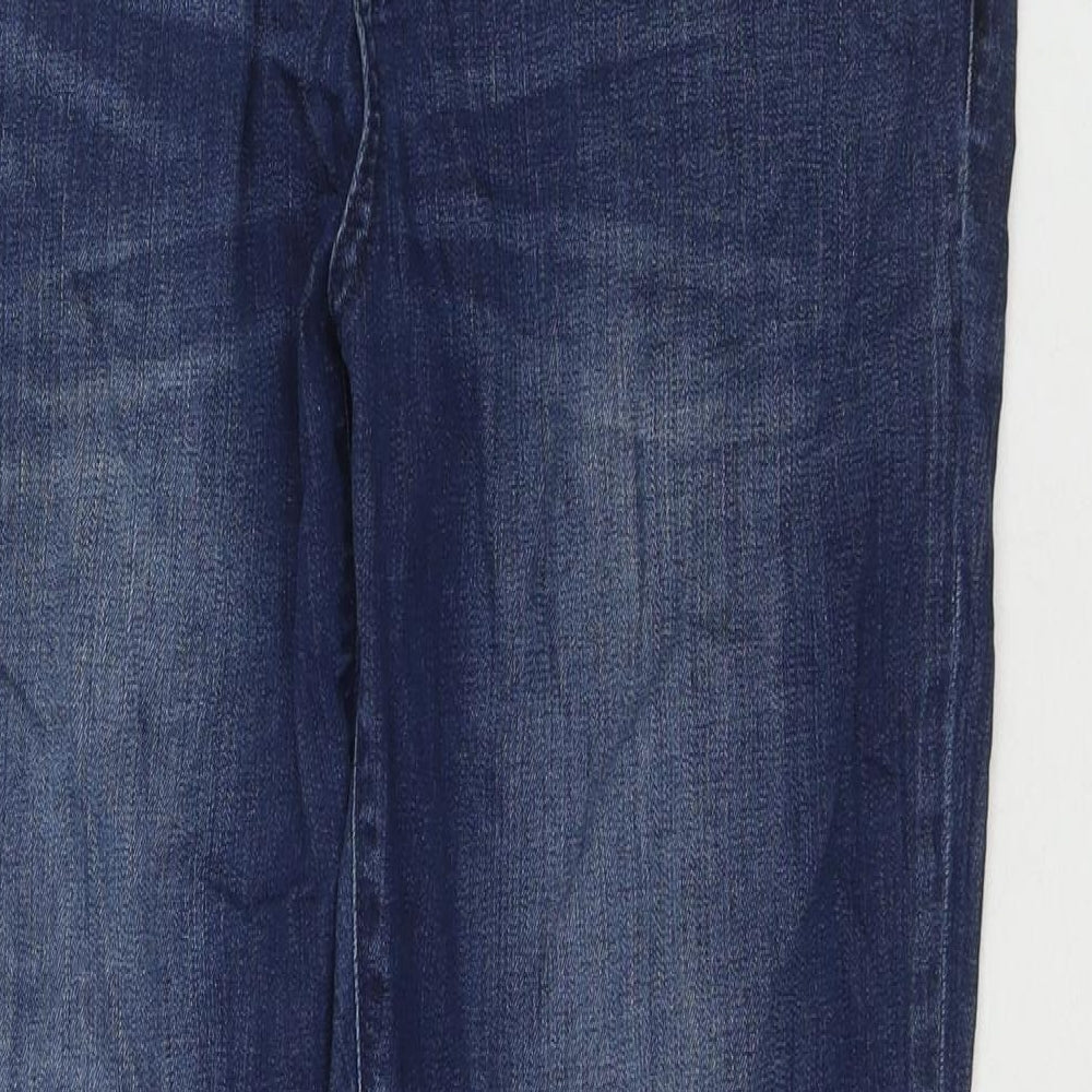 Gap Womens Blue Cotton Straight Jeans Size 33 in L28 in Regular Zip
