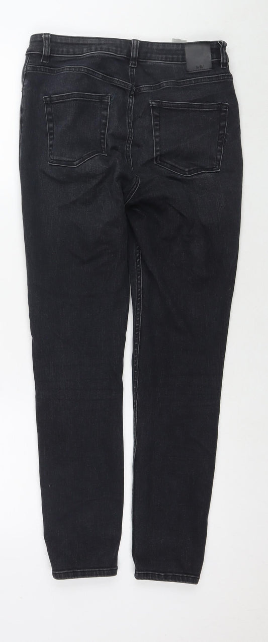 Saba Womens Black Cotton Skinny Jeans Size 28 in L26 in Regular Zip