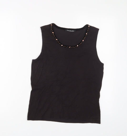 Womens UK Size 12 Betty Barclay Brown Viscose Tank