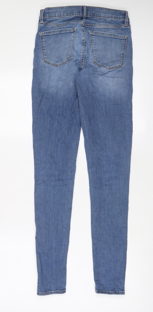 Gap Womens Blue Cotton Skinny Jeans Size 26 in L32 in Regular Zip