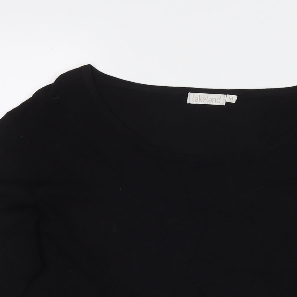 Lakeland Womens Black Round Neck Acrylic Pullover Jumper Size M