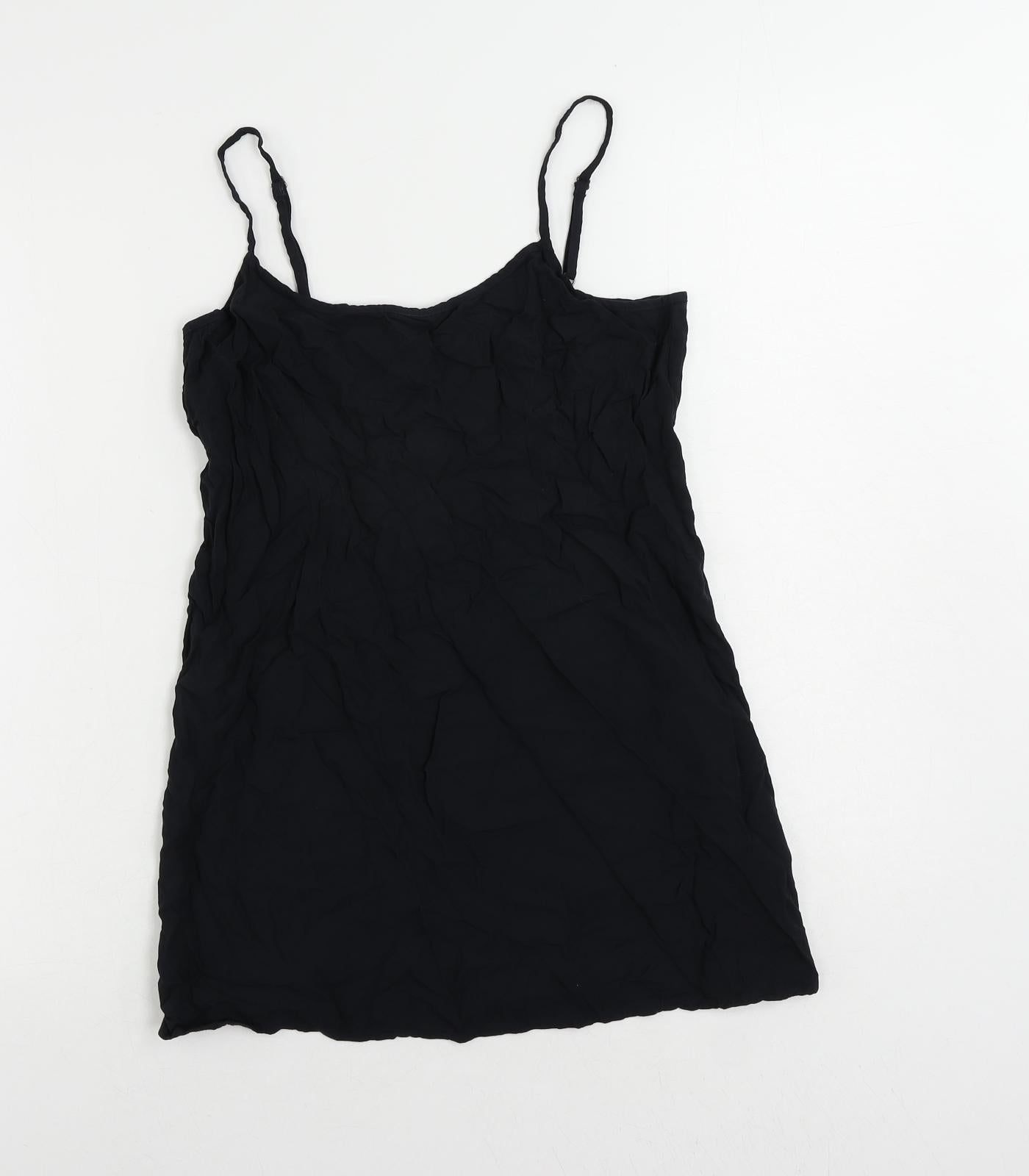 Hollister Womens Black Viscose Camisole Tank Size M Round Neck