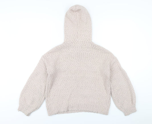 Yes Lola Womens Pink Polyester Pullover Hoodie Size S Pullover