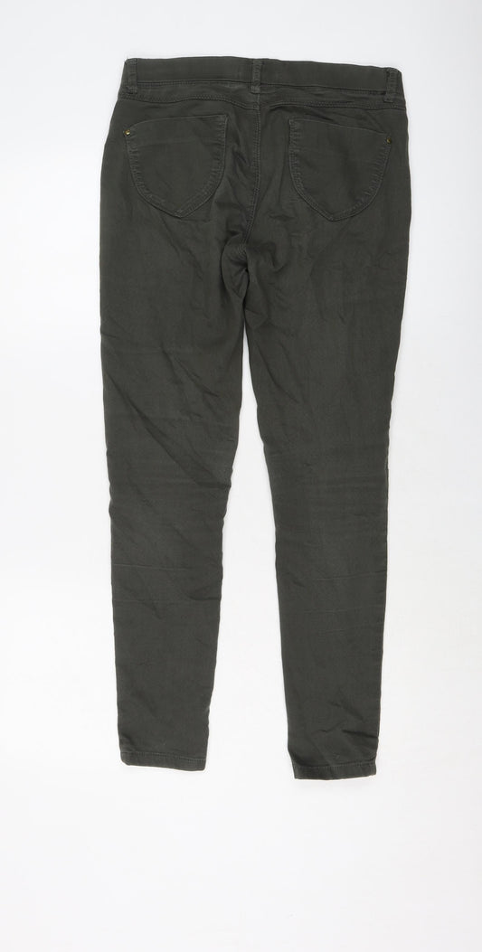 Dorothy Perkins Womens Green Cotton Jegging Jeans Size 10 L28 in Regular
