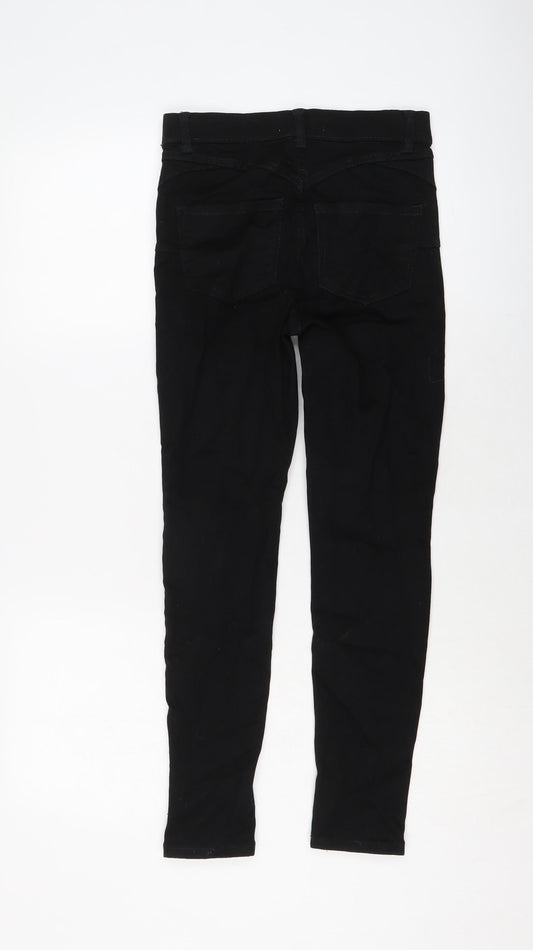 New Look Womens Black Cotton Jegging Jeans Size 6 L25 in Regular