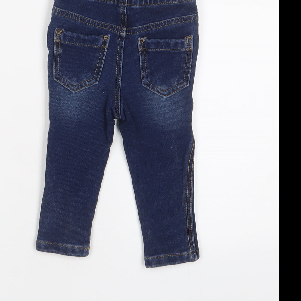 Brand and care label for Denim & Co. Baby Black Cotton Capri Jeans, size 6-9, Months Pullover