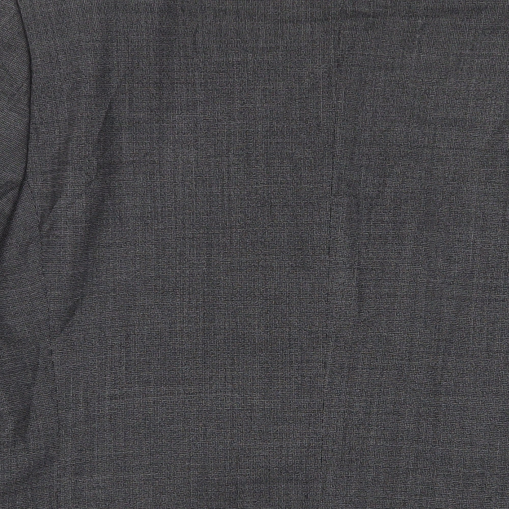 Brand and care label for Autograph men’s grey wool jacket suit jacket, size 42, regular