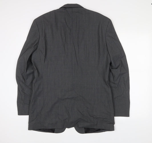 Marks and Spencer Mens Grey Wool Jacket Suit Jacket Size 40 Regular