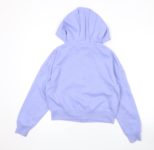 Disney Womens Purple Polyester Full Zip Hoodie Size XS Zip - Stitch