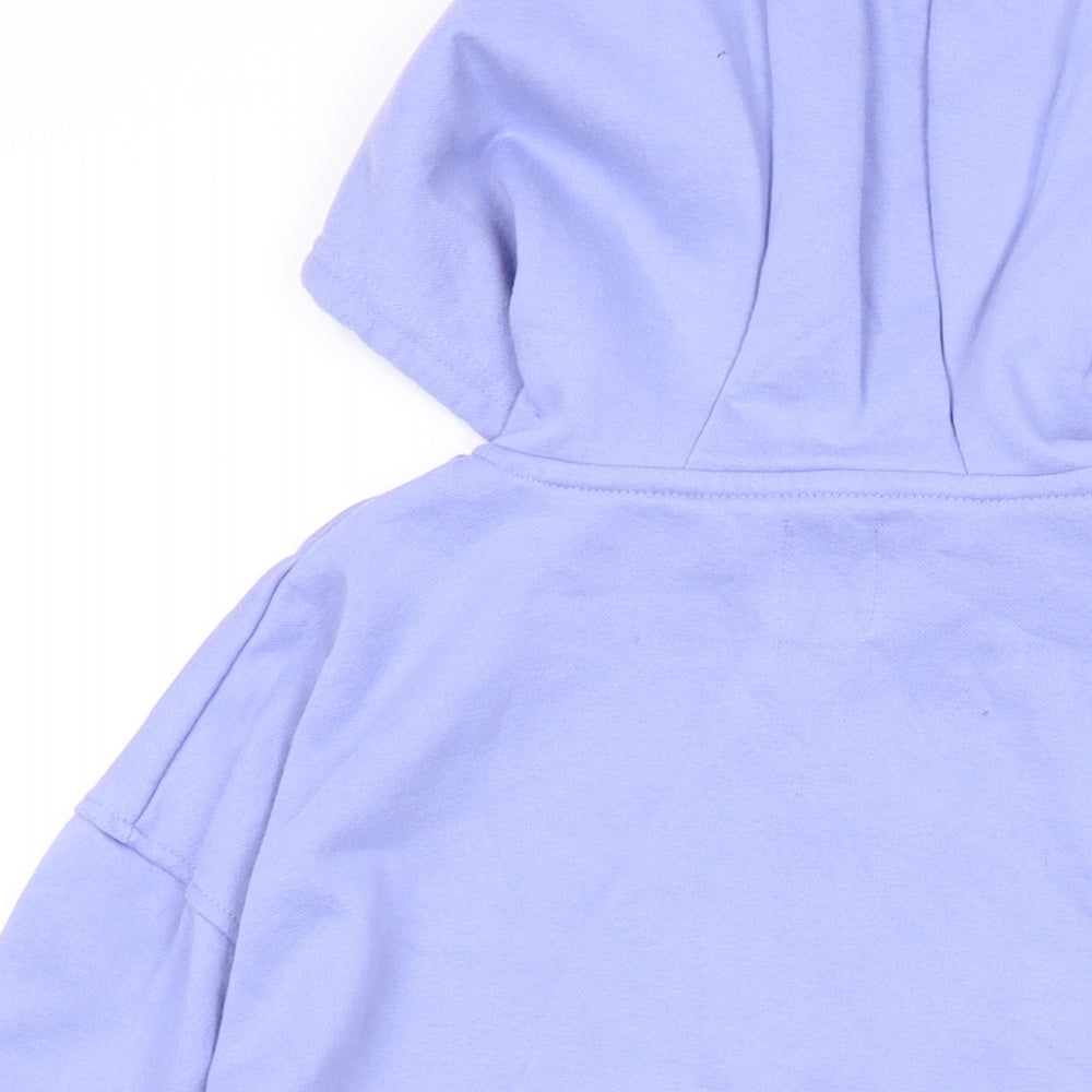 Disney Womens Purple Polyester Full Zip Hoodie Size XS Zip - Stitch