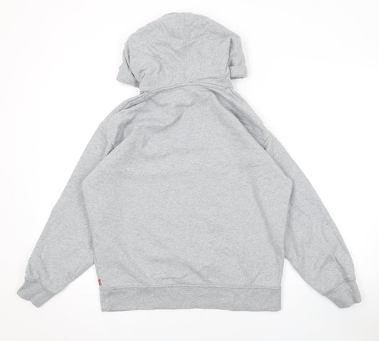 Levi's Mens Grey Cotton Pullover Hoodie Size S