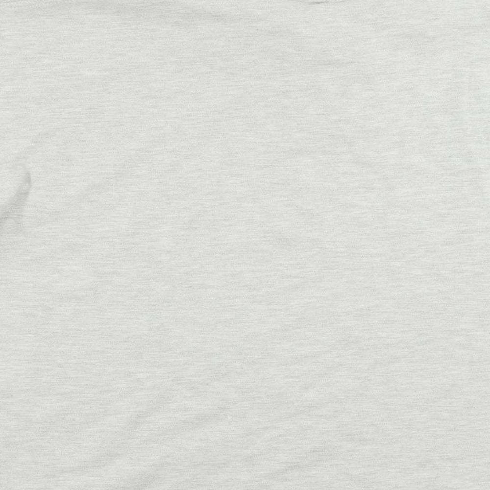 Donnay Mens Grey Cotton Polo Size XL Collared Button - Logo Vintage