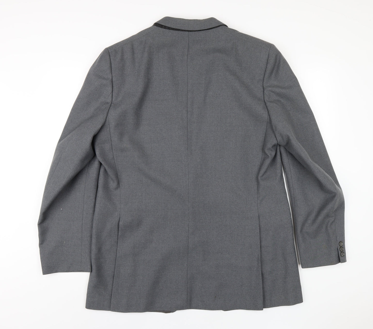 Dunn & Co Mens Grey Polyester Jacket Blazer Size 46 Regular