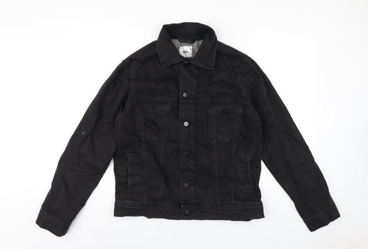Additional front view of Kin women’s black jacket, size S, button