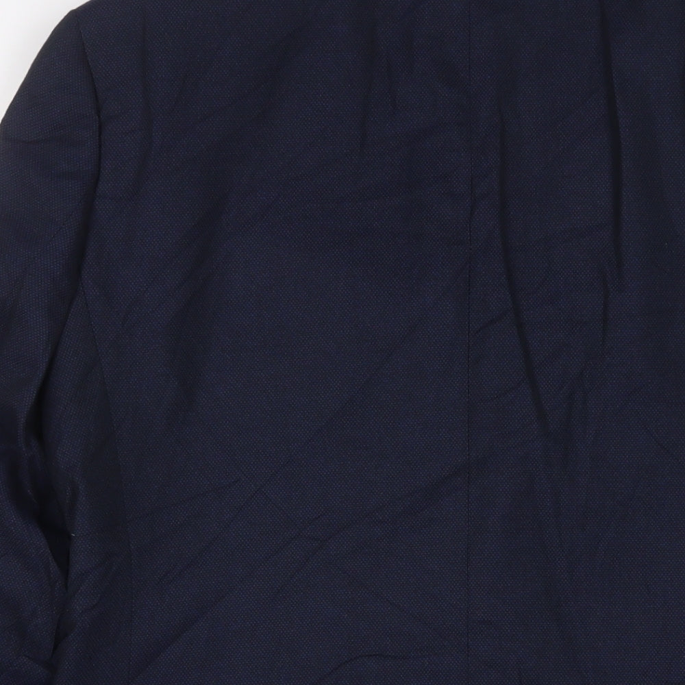 Marks and Spencer Mens Blue Polyester Jacket Suit Jacket Size 40 Regular