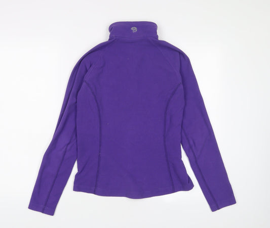 Mountain Hardwear Womens Purple Polyester Pullover Sweatshirt Size S Zip