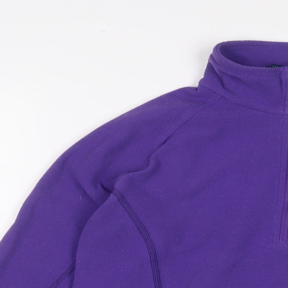 Mountain Hardwear Womens Purple Polyester Pullover Sweatshirt Size S Zip