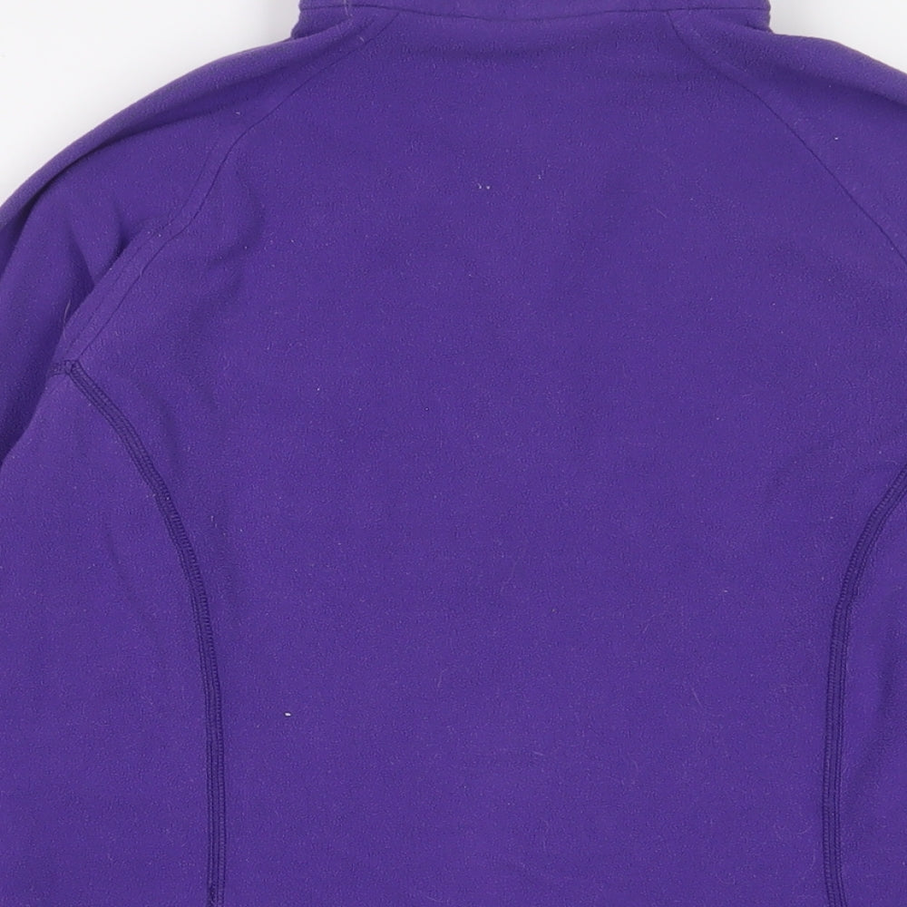 Mountain Hardwear Womens Purple Polyester Pullover Sweatshirt Size S Zip