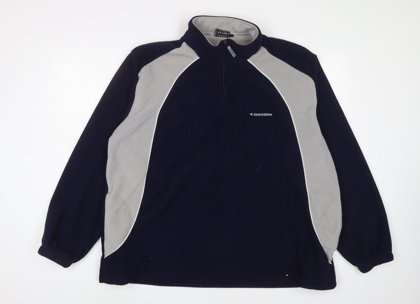 Diadora Mens Blue Polyester Pullover Sweatshirt Size 2XL - Logo