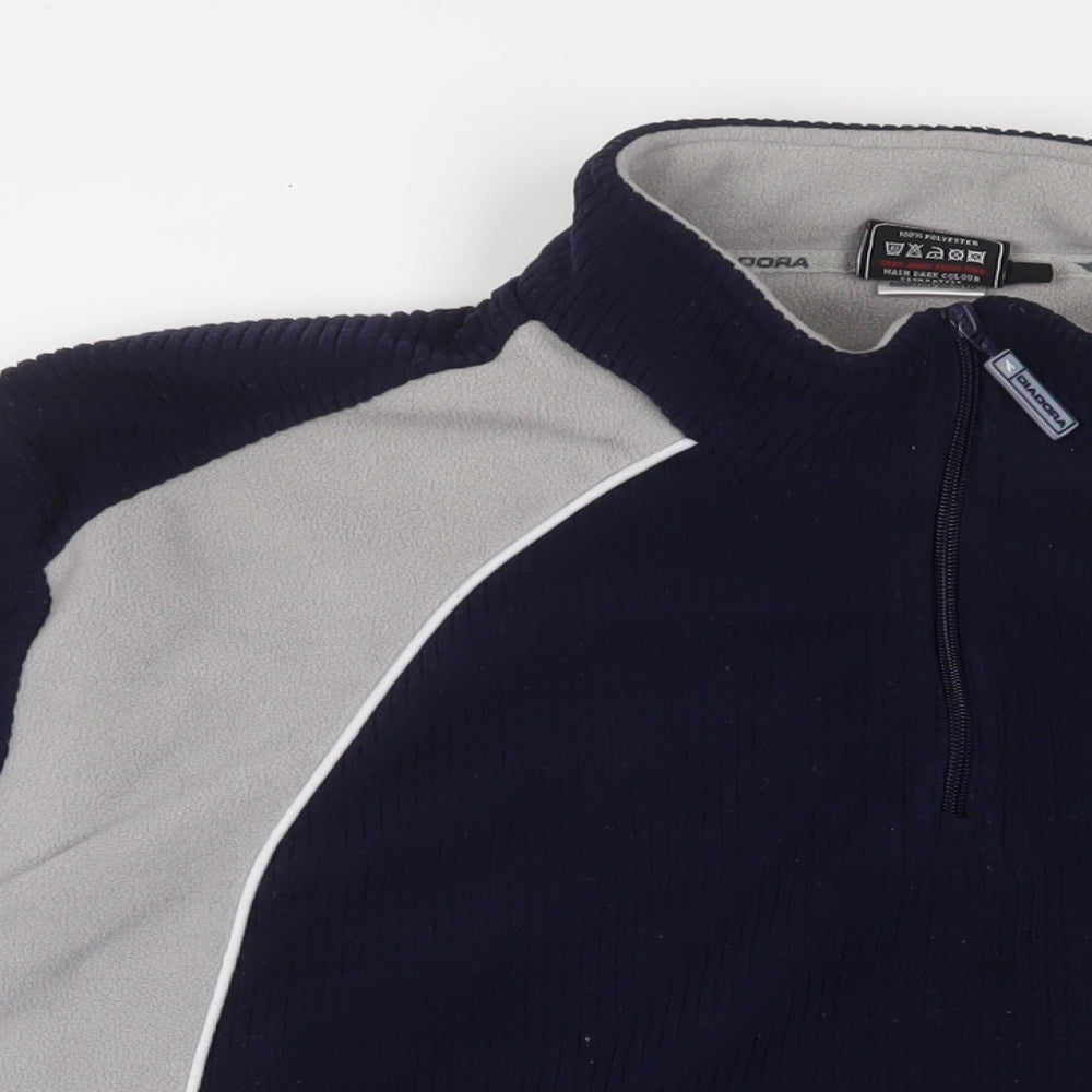 Diadora Mens Blue Polyester Pullover Sweatshirt Size 2XL - Logo