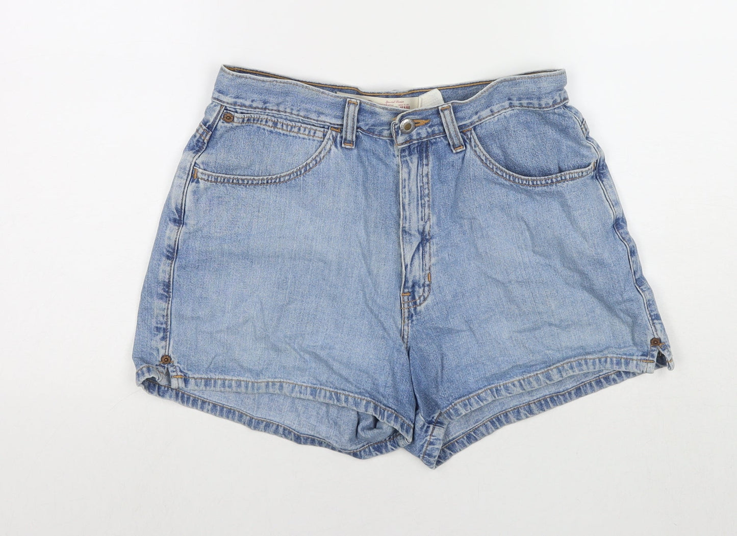 Gap Womens Blue Cotton Hot Pants Shorts Size 28 in L3 in Regular Zip