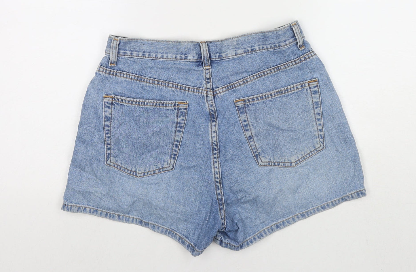 Gap Womens Blue Cotton Hot Pants Shorts Size 28 in L3 in Regular Zip