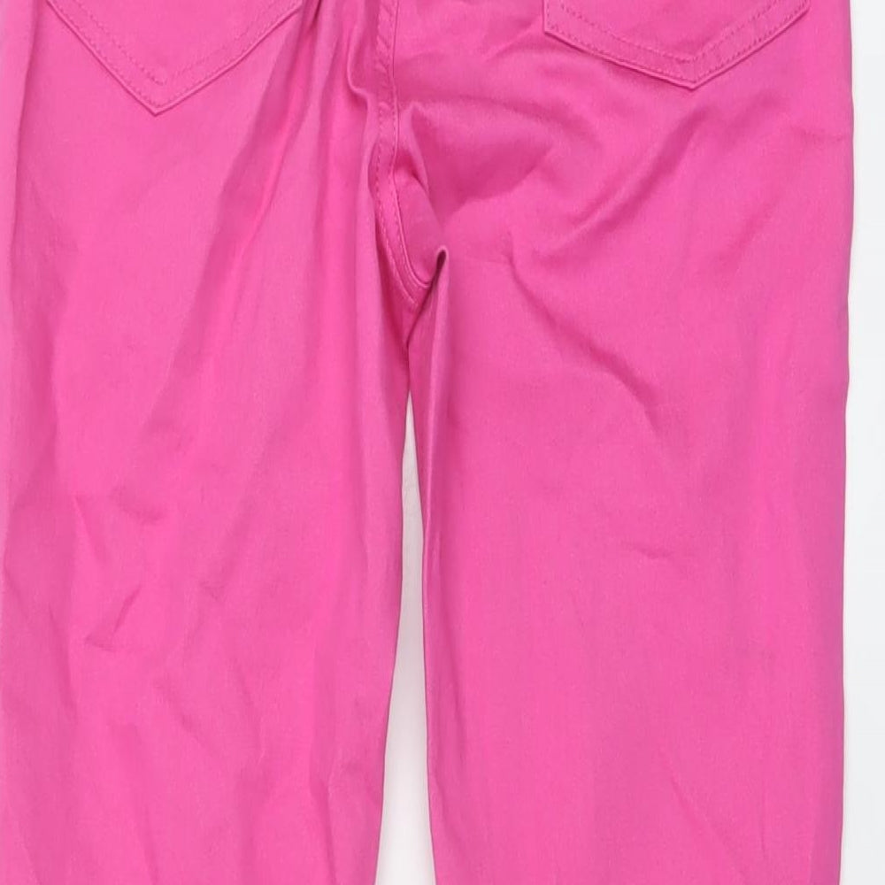 Marks and Spencer Womens Pink Cotton Jegging Jeans Size 10 L26 in Regular
