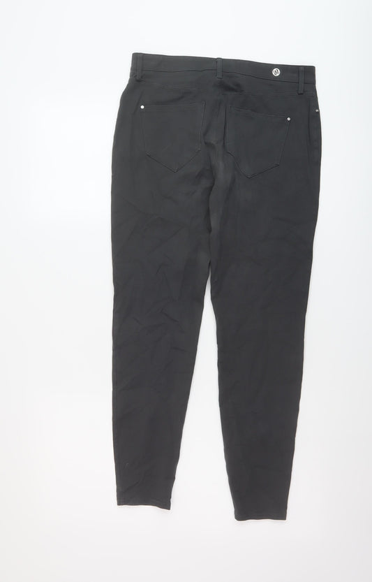River Island Womens Green Cotton Skinny Jeans Size 10 L26 in Regular Button