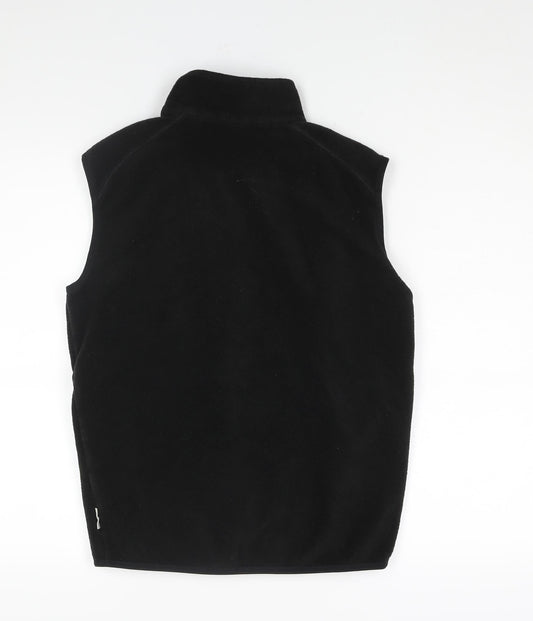 Quechua Womens Black Gilet Jacket Size M Zip - Pockets