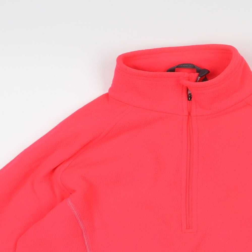 Mountain Hardwear Womens Pink Polyester Pullover Sweatshirt Size S Zip - Neon