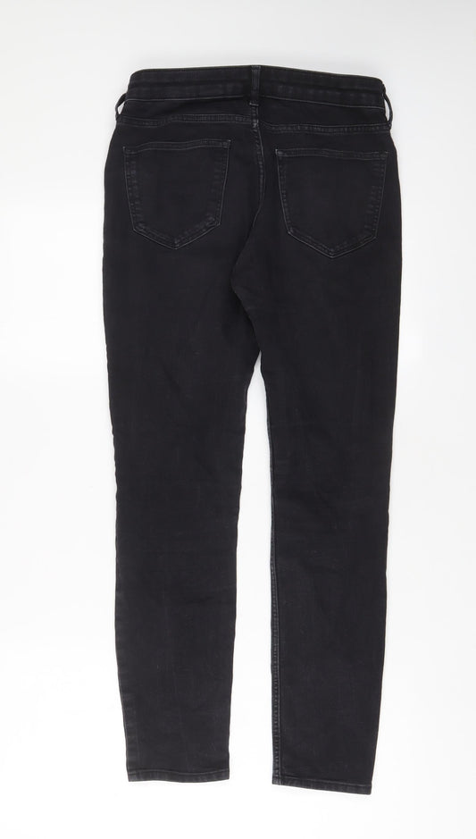 H&M Womens Black Cotton Skinny Jeans Size 26 in L28 in Regular Zip