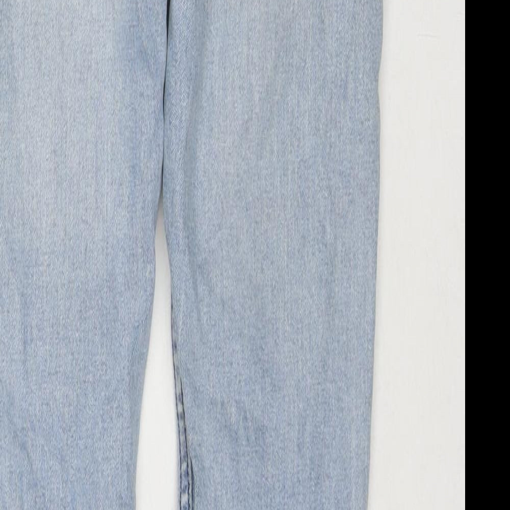Cotton:On Womens Blue Cotton Blend Skinny Jeans Size 28 in L32 in Regular Zip