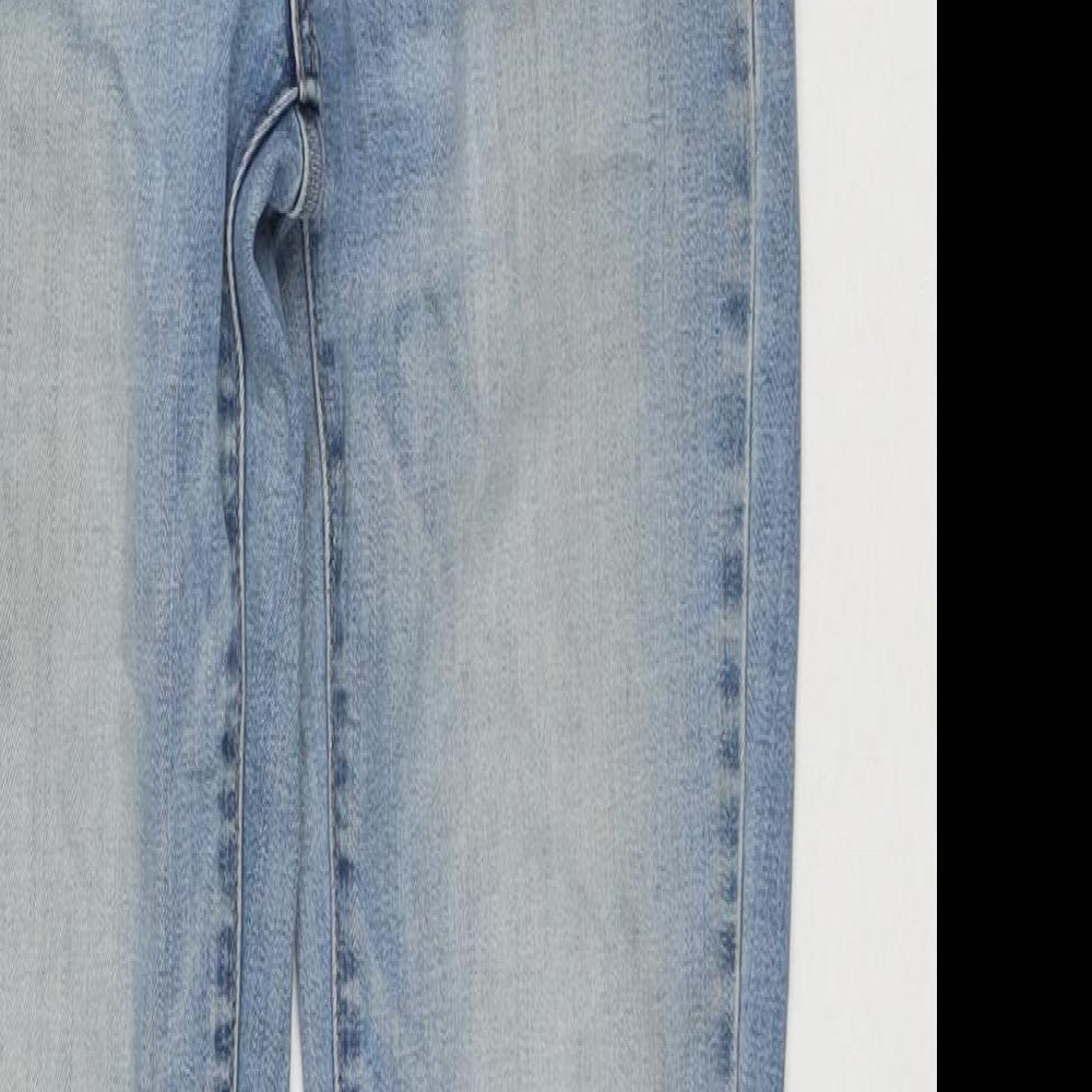 Levi's Womens Blue Cotton Skinny Jeans Size 26 in L32 in Regular Zip