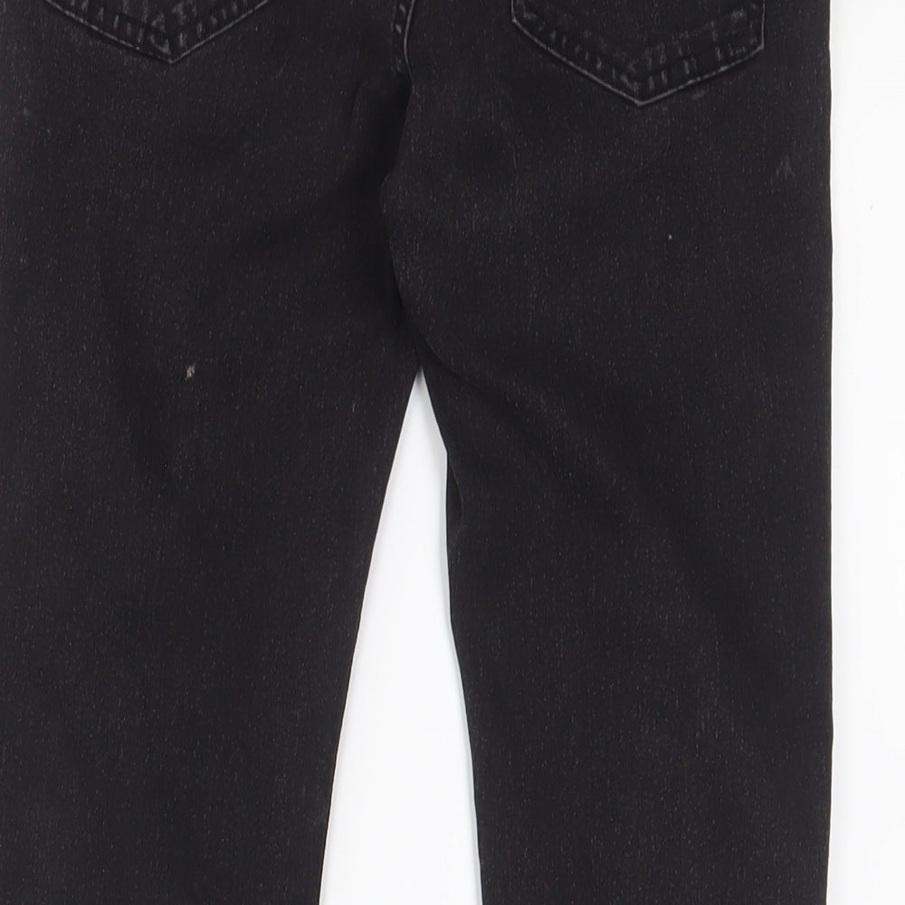 Pull&Bear Womens Black Cotton Skinny Jeans Size 10 L27 in Regular Zip