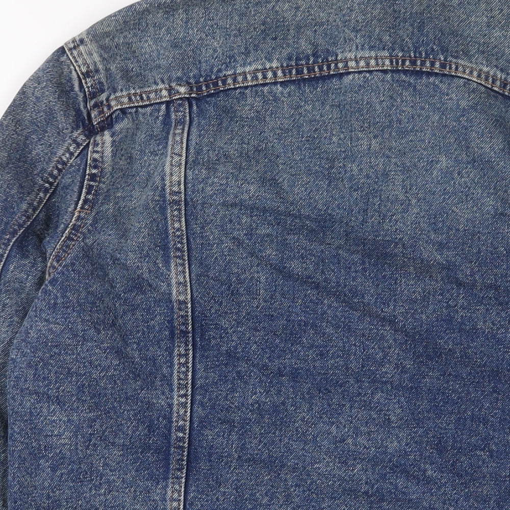 New Look Womens Blue Jacket Size 10 Button