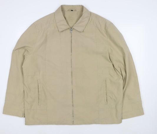 Additional front view of Wellington men’s brown jacket, size S, zip