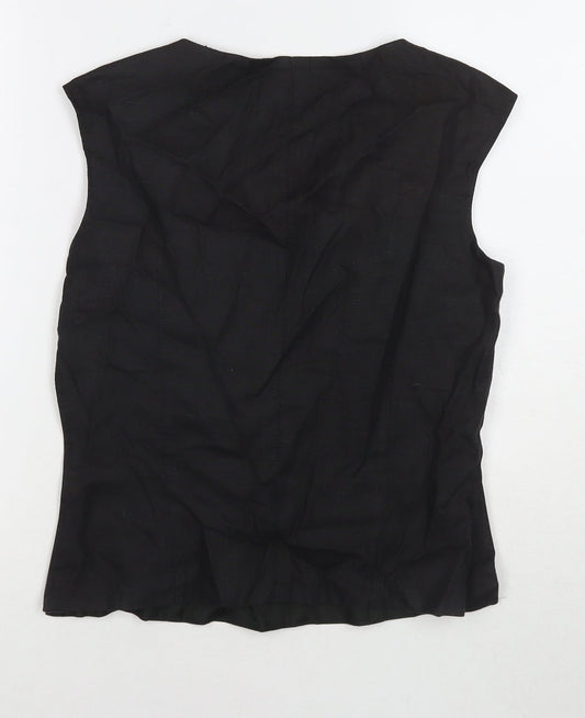 Womens UK Size 10 Nienham & lotz Black Polyester Tank