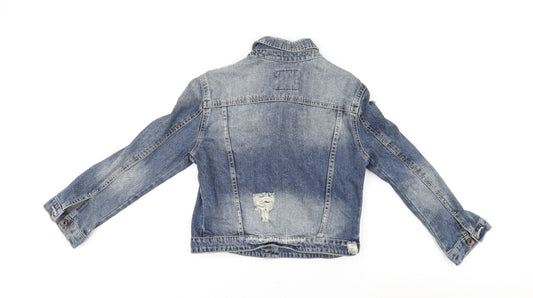 Zara Womens Blue Jacket Size M Button