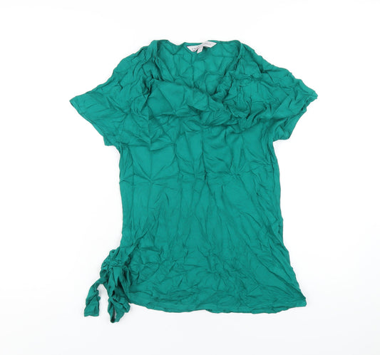 Womens UK Size 10 Crew Clothing Green Polyester T-Shirt