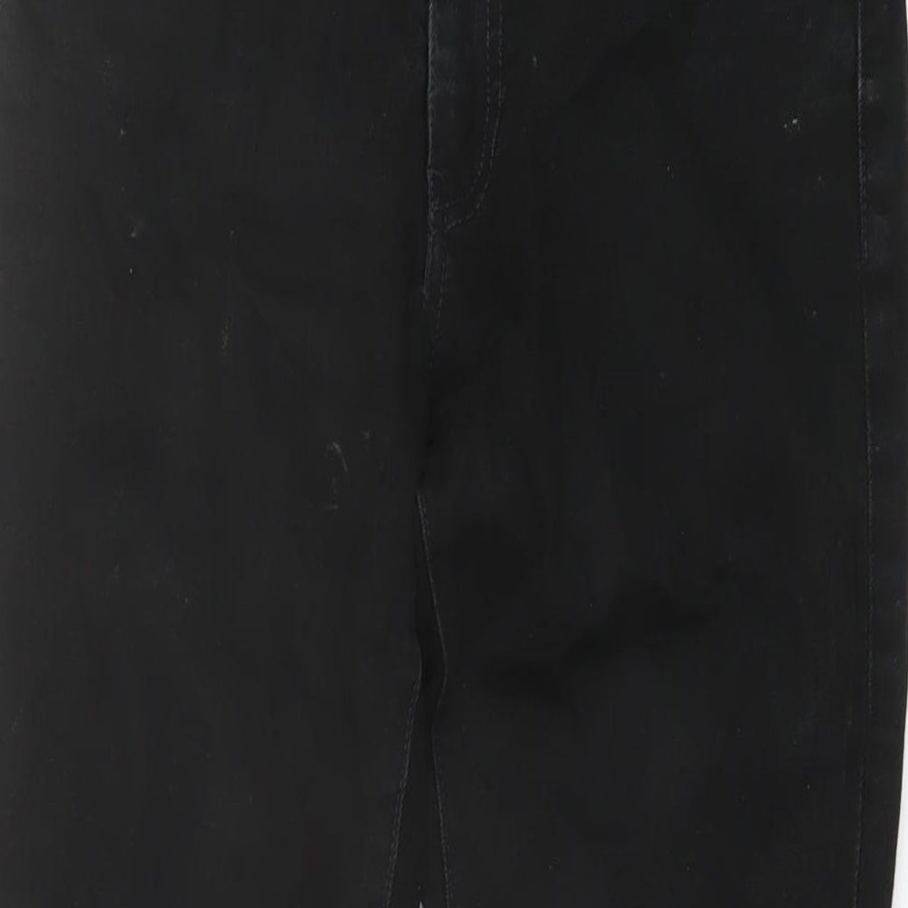 Levi's Mens Black Cotton Straight Jeans Size 28 in L30 in Regular Button