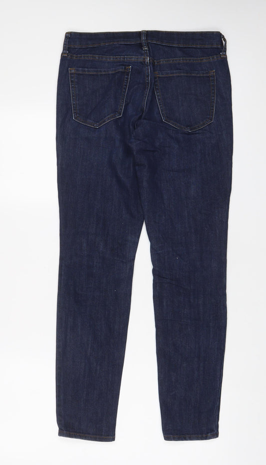 Gap Womens Blue Cotton Skinny Jeans Size 10 L29 in Regular Zip