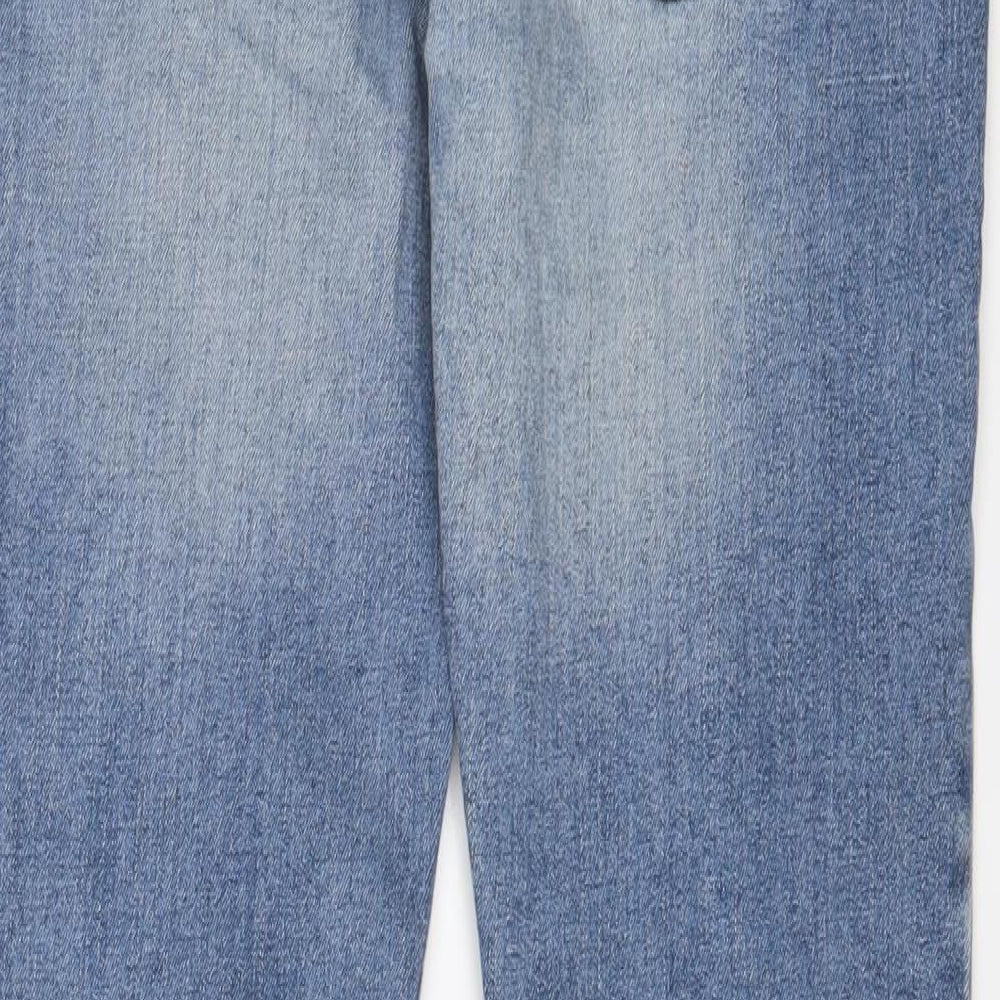 Hollister Mens Blue Cotton Skinny Jeans Size 32 in L30 in Regular Zip