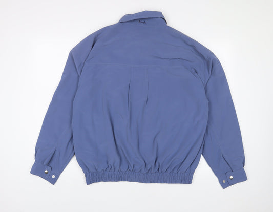 Pringle Mens Blue Jacket Size M Zip - Pockets