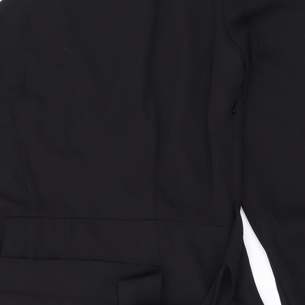 Brand and care label for Only women’s black polyester mini, size S, off the shoulder zip