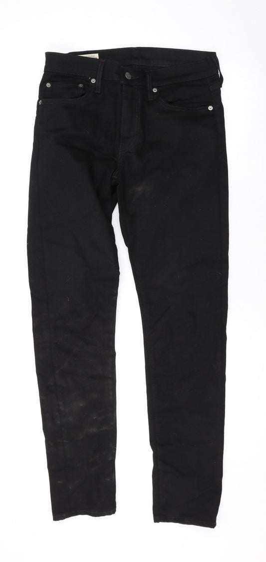 Levi's Mens Black Cotton Skinny Jeans Size 29 in L30 in Regular Zip