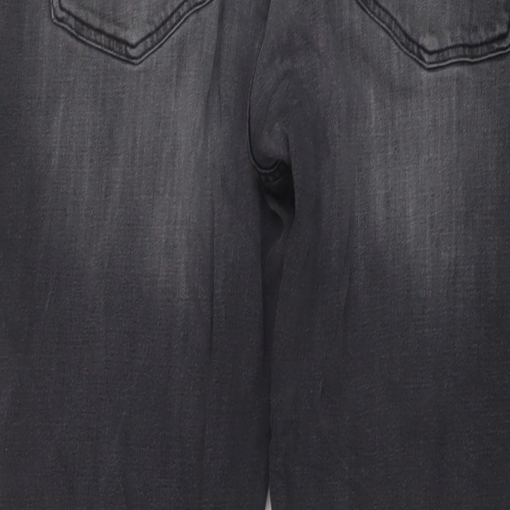 Hollister Mens Grey Cotton Skinny Jeans Size 38 in L34 in Regular Button